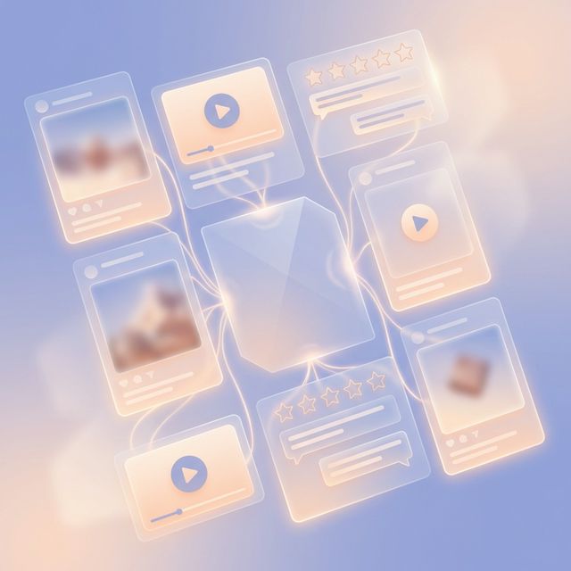 Social media feeds aggregated into one beautiful widget